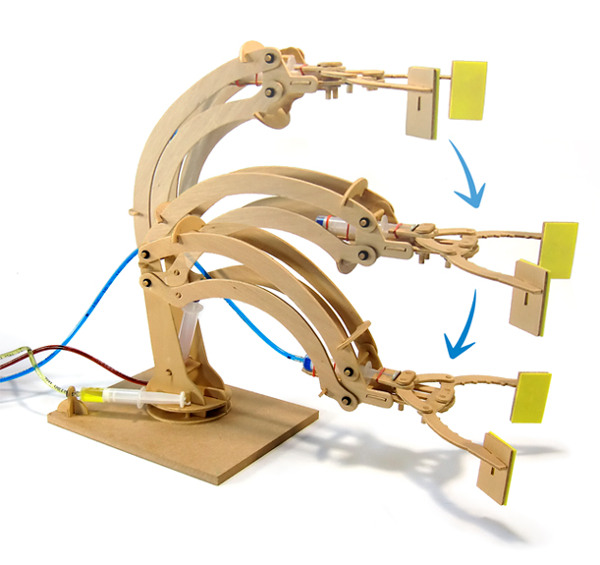 Brat robot hidraulic Leonardo DaVinci constructie Brat robot hidraulic Leonardo DaVinci constructie
