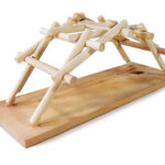 Podul lui Leonardo da Vinci trusă construcție din lemn model istoric STEM cod 4270