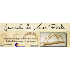 Leonardo Da Vinci-Pod-trusa din lemn constructie