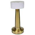 Lampa de masa LED, afisaj tactil reincarcabil auriu
