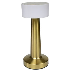 Lampa de masa LED, afisaj tactil reincarcabil auriu