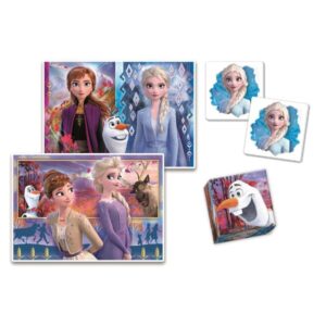 Colecția de jocuri Puzzle 4 în 1 Disney Frozen Seasons imagine jocuri incluse
