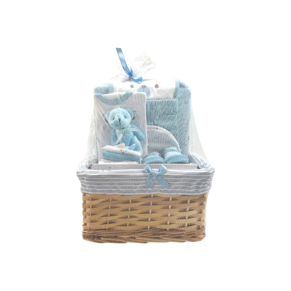 Set cadou nou nascut culoare bleu Set cadou nou nascut culoare bleu