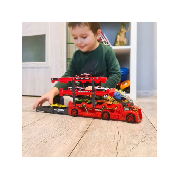Set camion TIR cu 6 mașini