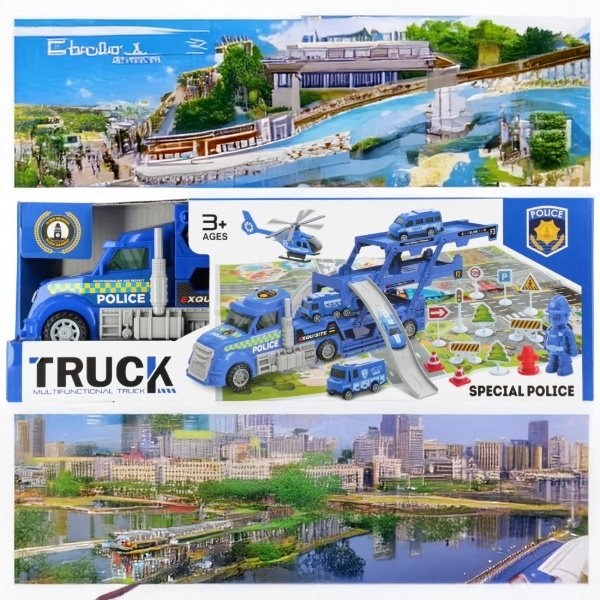 Camion politie + 41 accesorii