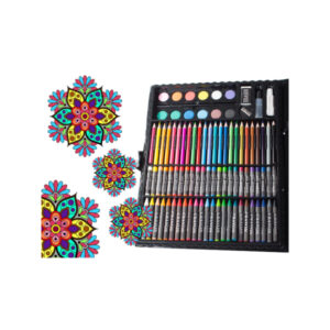 Set de artă creioane colorate,cutie de pictură,168 piese