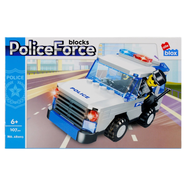 Blocuri de construcție Alleblox mașină poliție Blocuri de construcție Alleblox mașină poliție