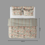 Set pat imprimeu Azura 240x220, multicolor