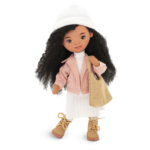 Papusa Tina cu sacou roz 32 cm