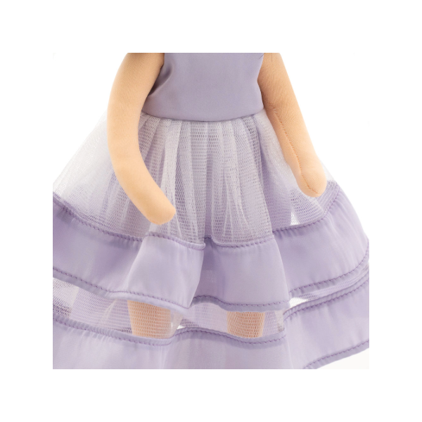 Papusa Lilu cu rochie mov