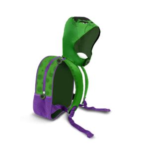 Rucsac Marvel Hulk Go cu gluga verde