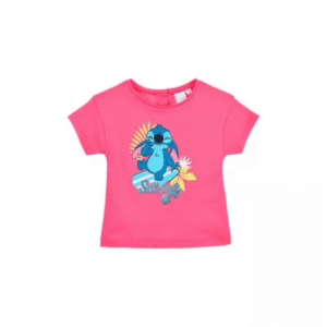 Disney Lilo si Stitch Surf Pink tricou pentru bebelusi
