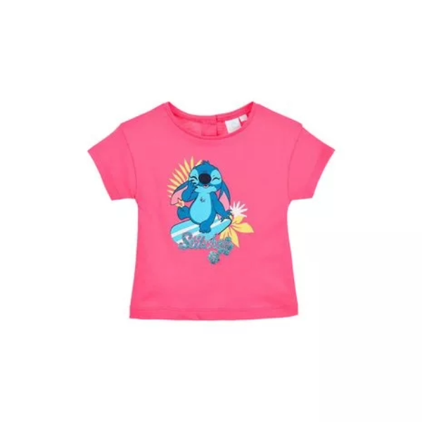Disney Lilo si Stitch Surf Pink tricou pentru bebelusi Disney Lilo si Stitch Surf Pink tricou pentru bebelusi