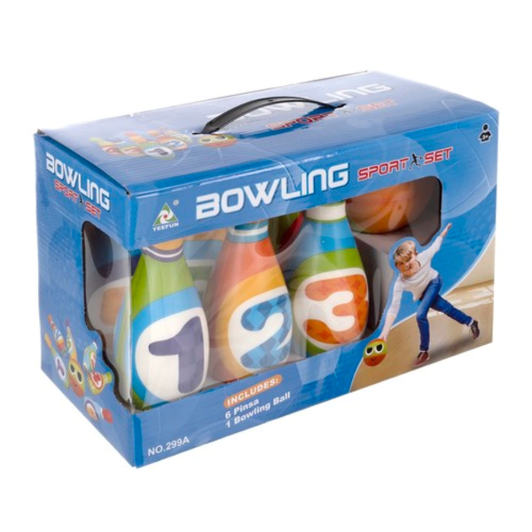 Bowling multicolor pentru copii Kruzzel
