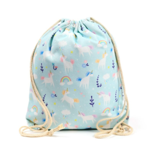 Geanta cu snur din panza Unicorn Magic