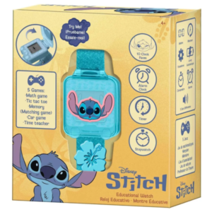 Ceas digital educativ cu jocuri Disney Lilo și Stitch Leaf 5 jocuri