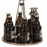 Suport metalic pentru sticle de bere tip grill pentru 6 sticle imagine produs complet